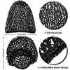 NinthAvenue Basics Mesh Hair Net Rayon Head Bands Crochet Hair Nets Snood Thick Short Long Women Hairnet Hair Accessories for Women Girls(black) view 2