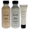 Fresh Milk Body Care Kit for Women - 3 Pc 8.7oz Milk Body Wash, 8.7oz Milk Body Lotion, 1.6oz Milk Intensive Hand Cream view 2