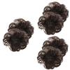 Didiseaon 6pcs Wavy Curly Messy Bun Hair Piece for Women Natural Hair Extensions Clip Easy to Use Updo Accessories Deep view 1