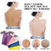 3 Pcs African net Sponge washcloth for exfoliating Body Scrubber Shower Essentials African net Bath sponges Bathing Shower Cloth kit for face, Back view 3