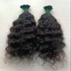 100% Unprocessed Virgin Curly Human Hair Keratin I-Tip V-Tip U-Tip Flat Tip 100g 100 Strands - Natural Black (12 Inches) view 1
