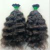 100% Unprocessed Virgin Curly Human Hair Keratin I-Tip V-Tip U-Tip Flat Tip 100g 100 Strands - Natural Black (12 Inches) view 3