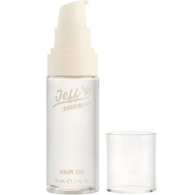 Jeffs Barbershop Hair Oil for Men & Women, Fresh Scent - Nourishing Serum Repairs & Restores Shine to Dry, Damaged, Frizzy Hair - Heat Protectant from Styling Tools (2.2 fl oz)