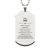 Inspirational Gigi Gifts, Silver Dog Tag for Gigi, Gigi YOU ARE THE BEST THING that ever happened to me, Birthday Christmas Amazing Gifts For Gigi Men Women Friend view 1