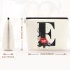 Personalized Initial Makeup Bag for Women, Letter C Cosmetic Bags Toiletry Pouch A-Z Letters Make up Bag Monogrammed Toiletry Bags, Birthday Gifts for Women Mom (C) view 2
