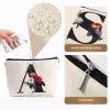 Personalized Initial Makeup Bag for Women, Letter C Cosmetic Bags Toiletry Pouch A-Z Letters Make up Bag Monogrammed Toiletry Bags, Birthday Gifts for Women Mom (C) view 3