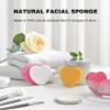 50-Count Compressed Facial Sponges for Estheticians- 100% Natural Cellulose Face Sponge Spa Sponges for Face Cleansing, Massage, Pore Exfoliating, Mask, Makeup Removal (Love-White) view 2