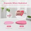50-Count Compressed Facial Sponges for Estheticians- 100% Natural Cellulose Face Sponge Spa Sponges for Face Cleansing, Massage, Pore Exfoliating, Mask, Makeup Removal (Love-Pink) view 4