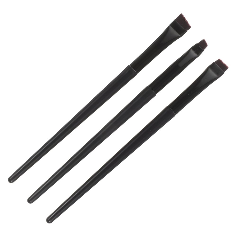Beatifufu 3pcs Eyeliner Brush Precision Makeup Tools for Eyeliner and Eyebrow Application Includes and Angled Brushes for Detailed Eye Makeup