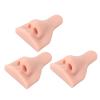 Silicone Nose Model, 3pcs Soft and Flexible Nose Display Mold for Practice (Light Beige) view 3