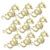COOPHYA 10pcs Nail Gems Nail Charms for Nails Zodiac Nail Charms Gold Rhinestone Trim Nails Gems Nails Dragon Jewelry Nail Art Stickers Womens Nail Charms Gold Trim Animal Alloy China 3D view 1
