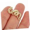 COOPHYA 10pcs Nail Gems Nail Charms for Nails Zodiac Nail Charms Gold Rhinestone Trim Nails Gems Nails Dragon Jewelry Nail Art Stickers Womens Nail Charms Gold Trim Animal Alloy China 3D view 3