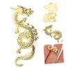 COOPHYA 10pcs Nail Gems Nail Charms for Nails Zodiac Nail Charms Gold Rhinestone Trim Nails Gems Nails Dragon Jewelry Nail Art Stickers Womens Nail Charms Gold Trim Animal Alloy China 3D view 4