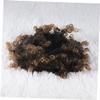 Amosfun 3pcs Caterpillar Wig Fake Hair Bun Clip Hairball Head Accessory for Women Lady Girls view 3