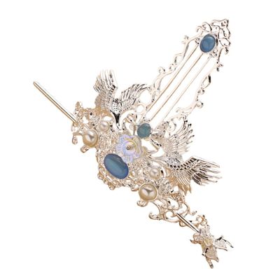 FRCOLOR 1set Chinese Vintage Hair Coronet Stick Hair Pin Elegant for Women Girls Lightweight -day Comfort