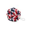 100% Cotton | Body Shower Pouf | Patriotic | Red, White and Blue with white center view 1