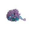 100% Cotton | Body Shower Loopy Pouf | Beach Ball and Lavender | Half Lavender and Half variegate blue, white lavender view 1
