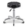 Round Rolling Stool Swivel with Wheels Adjustable Height Seat Multi-Purpose Heavy Duty Wide Seat Drafting Stool Chair for Office Salon Massage Spa Medical Tattoo Beauty (Black) view 1