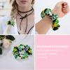 Palm Trees in Jamaica Colors Fashion Hair Ties Scrunchies Soft Elastic Hair Bands Rope Accessories for Girls Women, style view 3