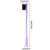2 double headed eyebrow brushes, makeup and eyebrow trimming tools, eyebrow combs, black soft haired eyebrow combs (purple) view 4