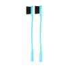 2 double headed eyebrow brushes, makeup and eyebrow trimming tools, eyebrow combs, black soft haired eyebrow combs (Blue) view 1