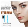 2 double headed eyebrow brushes, makeup and eyebrow trimming tools, eyebrow combs, black soft haired eyebrow combs (Blue) view 2