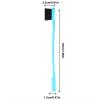 2 double headed eyebrow brushes, makeup and eyebrow trimming tools, eyebrow combs, black soft haired eyebrow combs (Blue) view 4