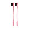 2 double headed eyebrow brushes, makeup and eyebrow trimming tools, eyebrow combs, black soft haired eyebrow combs (pink) view 1