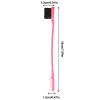 2 double headed eyebrow brushes, makeup and eyebrow trimming tools, eyebrow combs, black soft haired eyebrow combs (pink) view 4