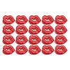 20pcs Lip Shaped Patches - Fashionable and Delicate DIY Self-Adhesive Sew On Patches for Ironing and Decorating Clothes view 1
