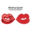 20pcs Lip Shaped Patches - Fashionable and Delicate DIY Self-Adhesive Sew On Patches for Ironing and Decorating Clothes view 2
