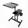 FURNITLEG Tattoos Workstation Double Countertops Iron Work Station Large Mobile Tables with 4 Wheels Display Stands Tray Desk Table Drawing Equipment Supply Height 65-95cm Adjustable Black view 1