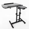 FURNITLEG Tattoos Workstation Double Countertops Iron Work Station Large Mobile Tables with 4 Wheels Display Stands Tray Desk Table Drawing Equipment Supply Height 65-95cm Adjustable Black view 4