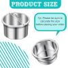 BBTO 2 Pcs Wax Pot Wax Melt Warmer Replacement Inner Pot Liner 14oz Metal Tin 4'' Portable Hair Removal Waxing Bowl Container for 500 ml Hair Removal Machine view 2