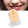 3D Silicone Nose Model for Piercing Practice and Display with Stand (Skin Color) view 2
