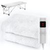 Massage Table Heating Pads Heated Massage Table Warmer 9 Heat Settings Professional SPA Bed Warmer (71" x 30"), Digital Heat Control Pad Electric Heating Pad, w/Overheat Protection White view 1