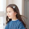 11 Pieces Snow Princess Hair Accessories - Snowflake Hair Clips, Tulle Bow, Glitter Star Elastics by innerspark for Baby, Toddler and Teen Girls view 3