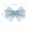 11 Pieces Snow Princess Hair Accessories - Snowflake Hair Clips, Tulle Bow, Glitter Star Elastics by innerspark for Baby, Toddler and Teen Girls view 4