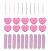 30pcs Small Pink Nail Files Nail Buffer Block Nail Sticks for Nail Art Professional Nail Files Buffers Nail Files Double Sided view 1
