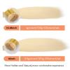 100G/Pack I Tip Human Hair Extensions Highlights Bleach Blonde Straight I Tip Human Hair Extensions Pre #613 Hair Stick Per Strand Blonde (0.5g/Strand, 100g) 16inch view 4