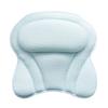 SPA Shower Pillow Bathtub Ergonomics Suitable for Bathtub Neck Head Shoulder Pillow Support Cushion Soft 3D Mesh Strong Grip Suction Cup Blue view 1