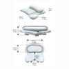 SPA Shower Pillow Bathtub Ergonomics Suitable for Bathtub Neck Head Shoulder Pillow Support Cushion Soft 3D Mesh Strong Grip Suction Cup Blue view 2