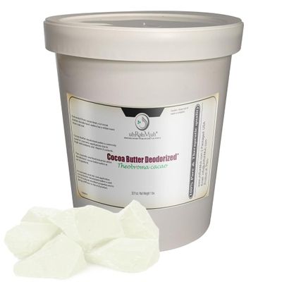 Cocoa Butter Deodorized Wafers || Pure & Natural || Refined & Deodorized || Peru (Net Wt:0.45kg/1lb)