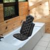  Bath Pillow Headrest Pillow Portable Comfortable Breathable Bathtub Cushion Mat SPA Pillow with Headrest for Bathing Soak SPA, Black view 3