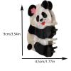 Panda Shape Claw Clips,Cute Panda Hair Clips,Bearcat Shape Hair Claw Clips,Animal Shape Hair Jaw Clips,Acetate Hair Clips for Girls,Big Claw Barrettes for Women (S2) view 2
