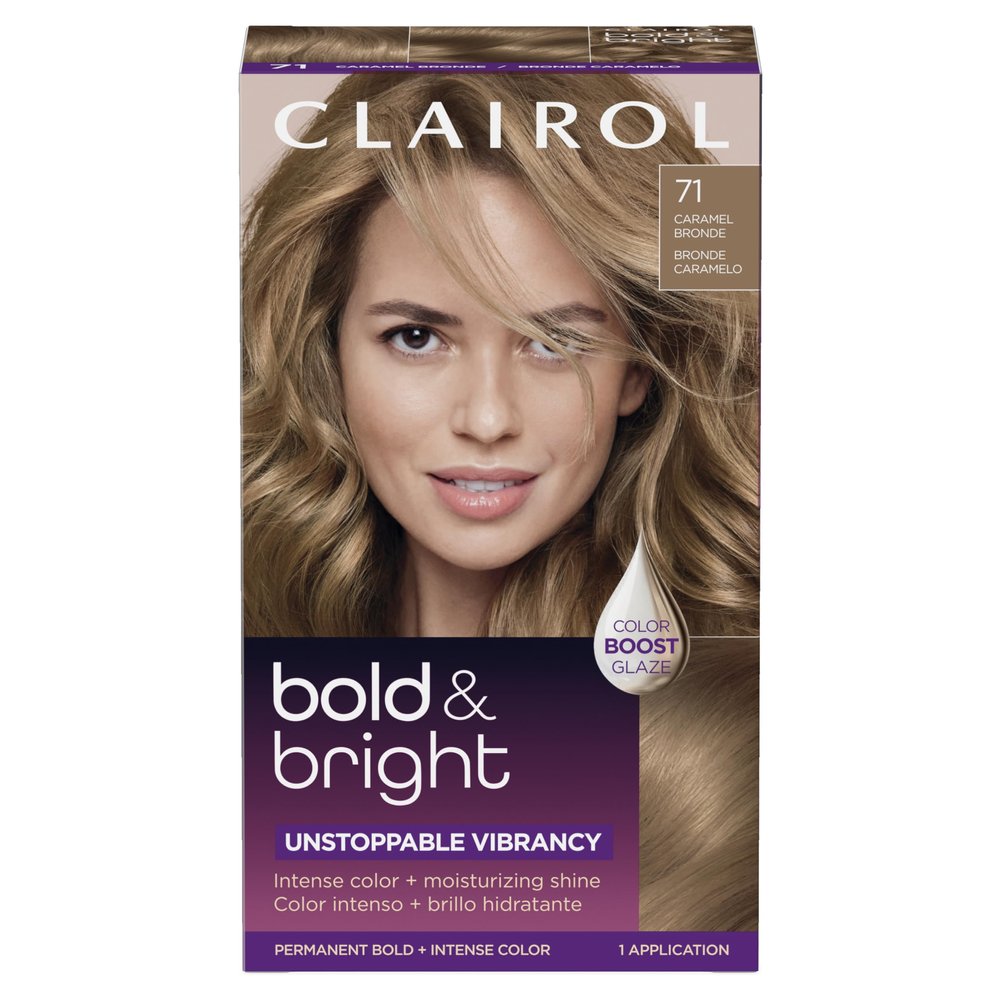 Clairol Bold & Bright Permanent Hair Dye, 71 Dark Ash Blonde | Pack of 1