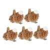 WOFASHPURET 5pcs Plush Bunny Barrettes Hair Accessories for Girls Cute Hairpins for Daily Wear for Parties and Costumes Adorable Plush Hair Clips for Women and Boys and Girls view 1
