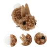 WOFASHPURET 5pcs Plush Bunny Barrettes Hair Accessories for Girls Cute Hairpins for Daily Wear for Parties and Costumes Adorable Plush Hair Clips for Women and Boys and Girls view 2