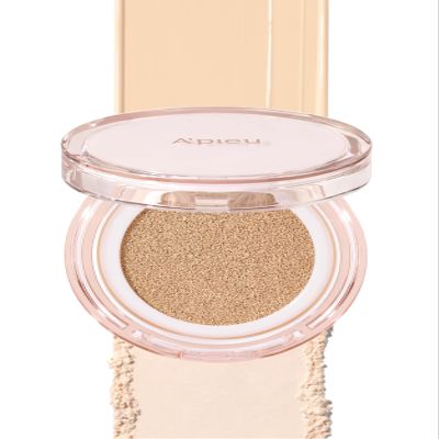 A'PIEU Waterlock Cushion Foundation No.21 Light Beige Semi-Matte Natural Coverage Glow Finish Foundation for Lasting Moisture, 3-Layered Hyaluronic Acid, Paraben-Free