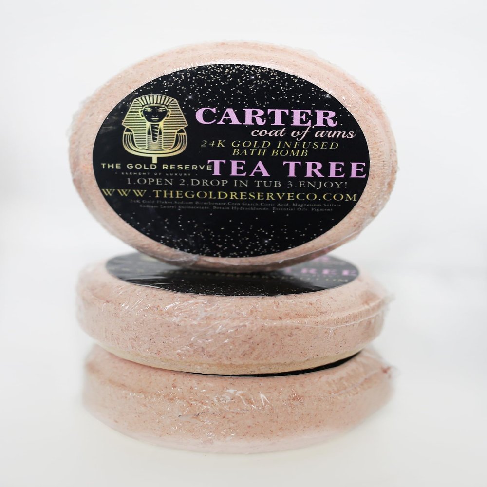 Luxury - 24 K Gold Bath Bombs (3 Pack Set) (Carter)